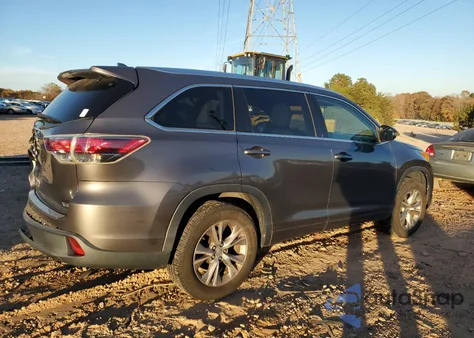 2014 Toyota Highlander Xle from USA, damaged, VIN 5TDKKRFH3ES031607